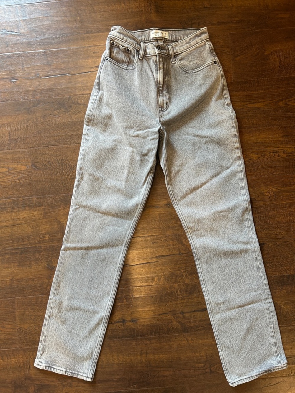Abercrombie & Fitch Light Gray Boot Cut Jeans